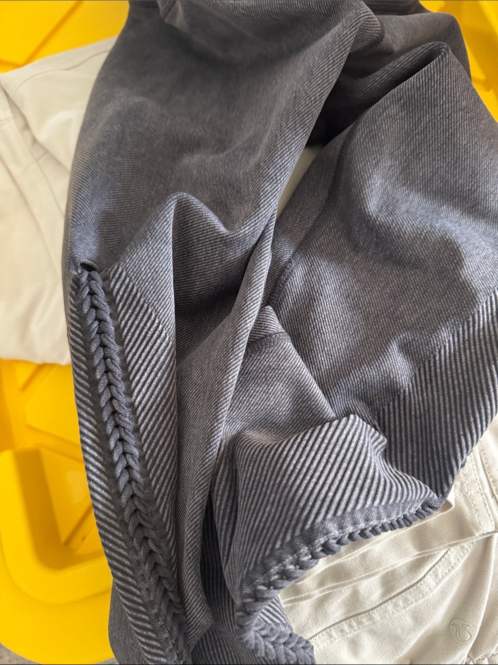 aerie Gray High-Waist Ribbed Leggings 8.T - Picture 4 of 4
